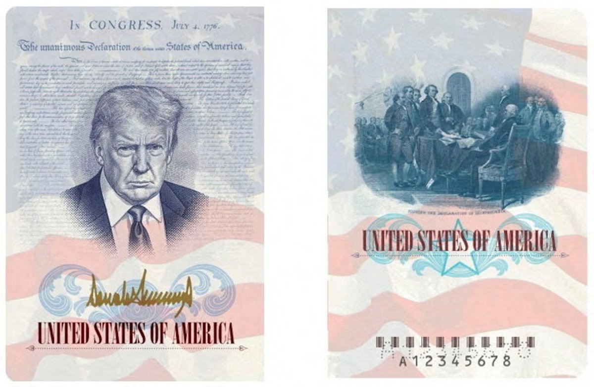 Foto Trump akan Muncul di Paspor AS Edisi 250 Tahun AS Merdeka